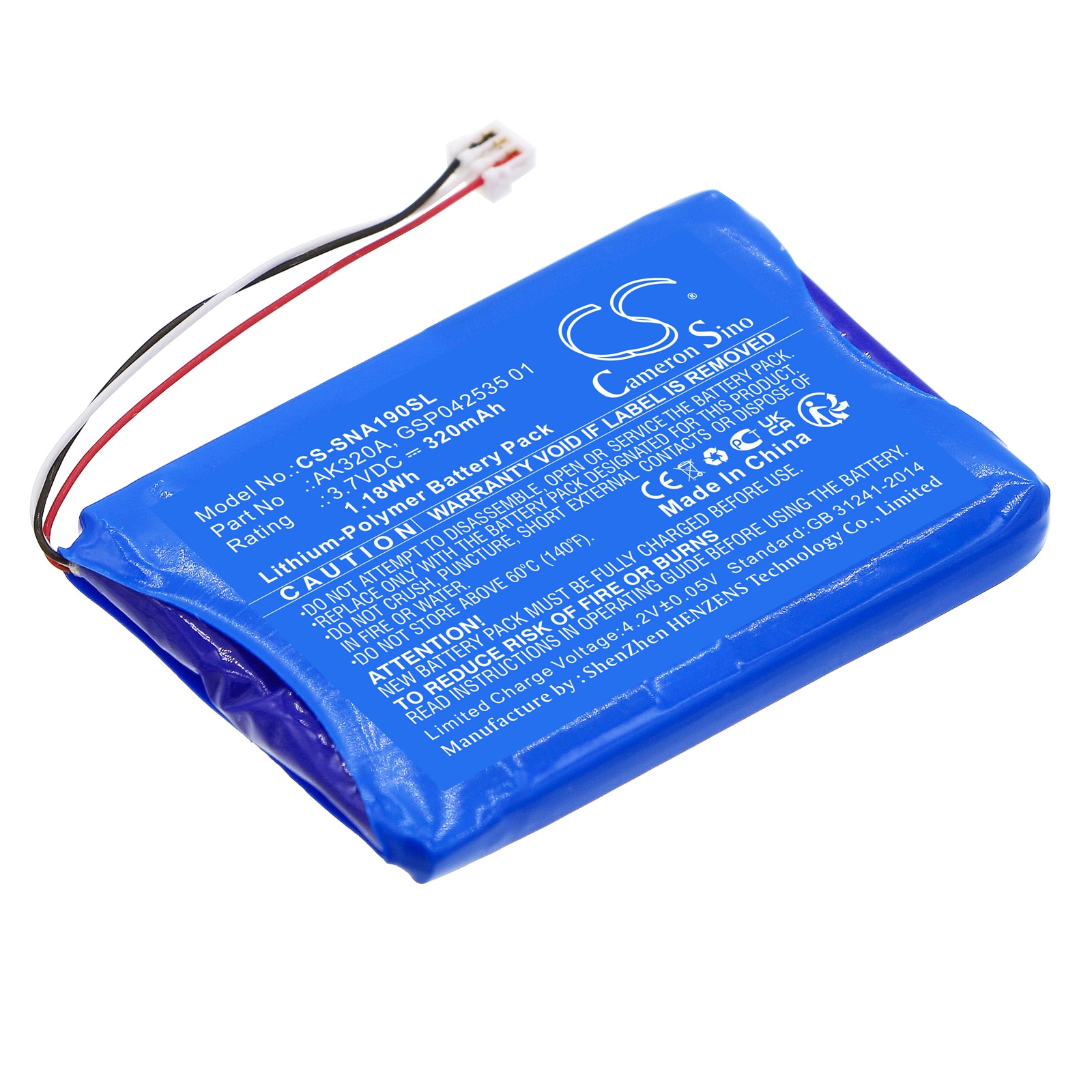 Batteri til Snom A190 trådløst headset