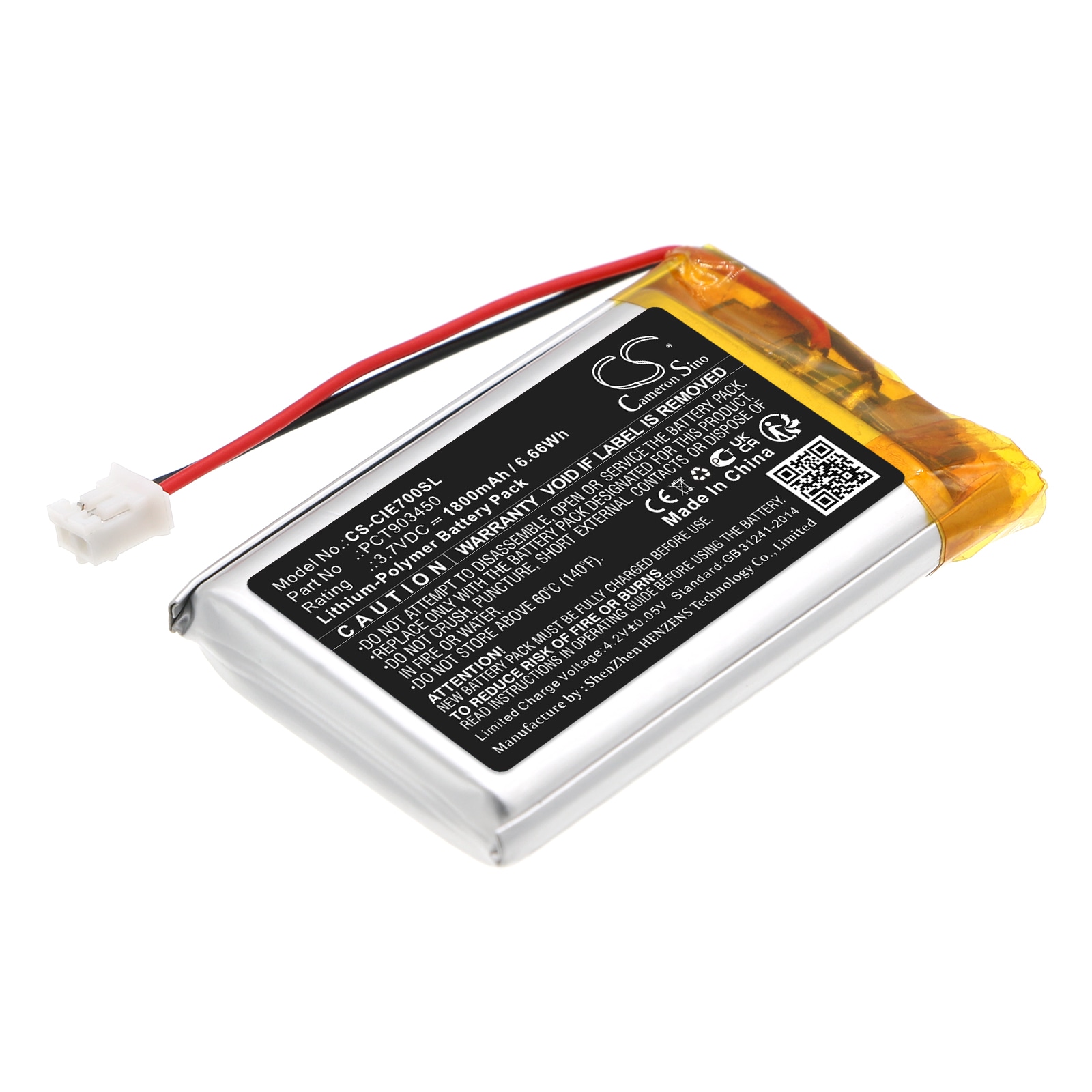 Batteri til Coinsound E7, E7 Pro, OWIN E7 trådløst headset