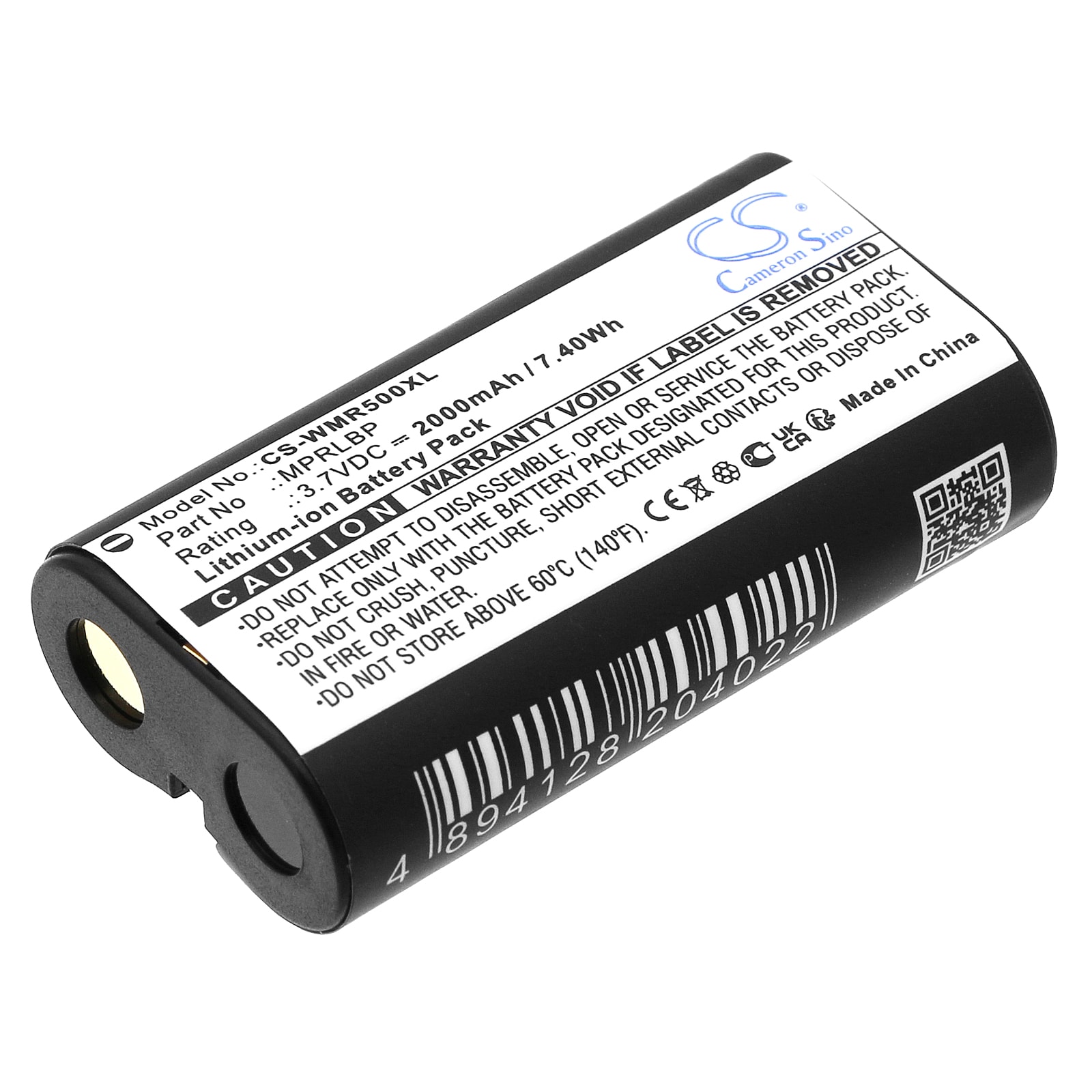 Batteri til trådløst headset til Wisycom MPR50-IEM, MPR30-ENG, MTP60 og andre.