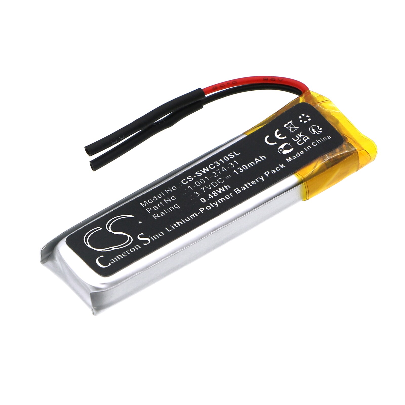 Batteri til trådløst headset til WI-C600N, WI-C400, WI-C500 og andre.