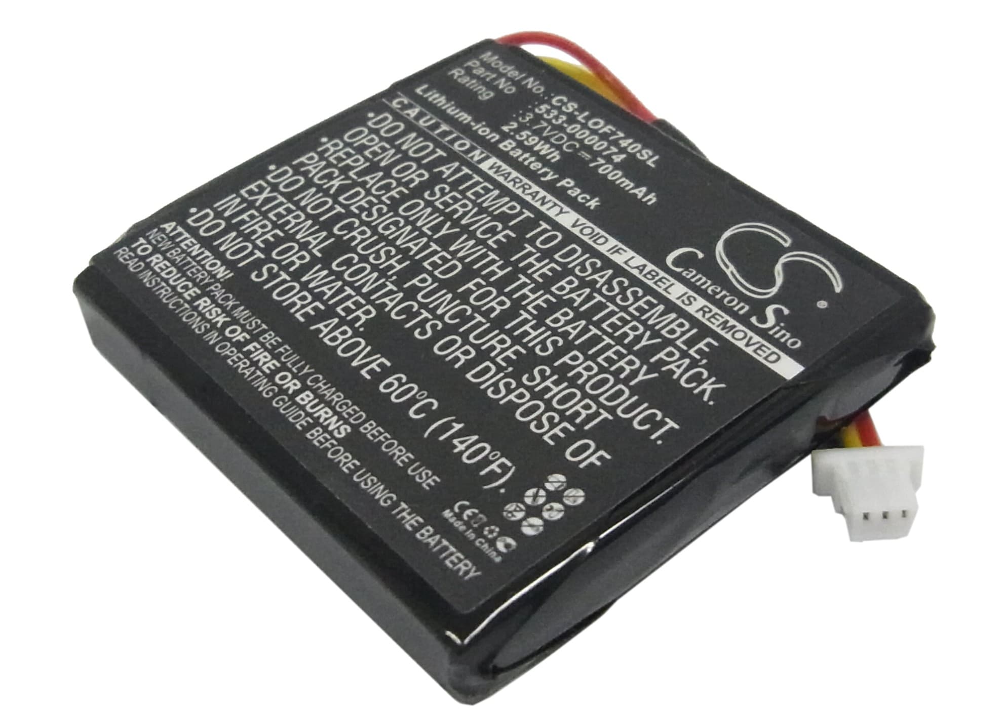 Batteri til trådløst headset til Logitech G930, F540, 981-000257