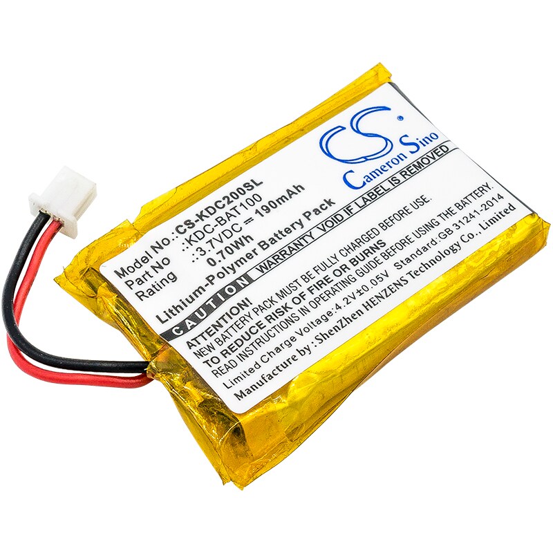Batteri til stregkodescanner til KOAMTAC KDC-100, KDC-200, KDC200 osv.