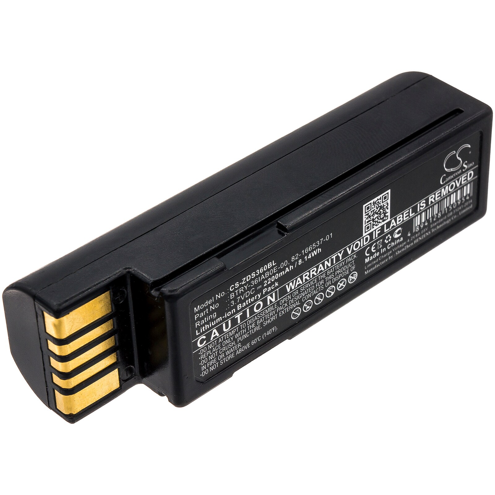 Batteri til stregkodescanner til Zebra DS3600, DS3678, LI3600 osv.