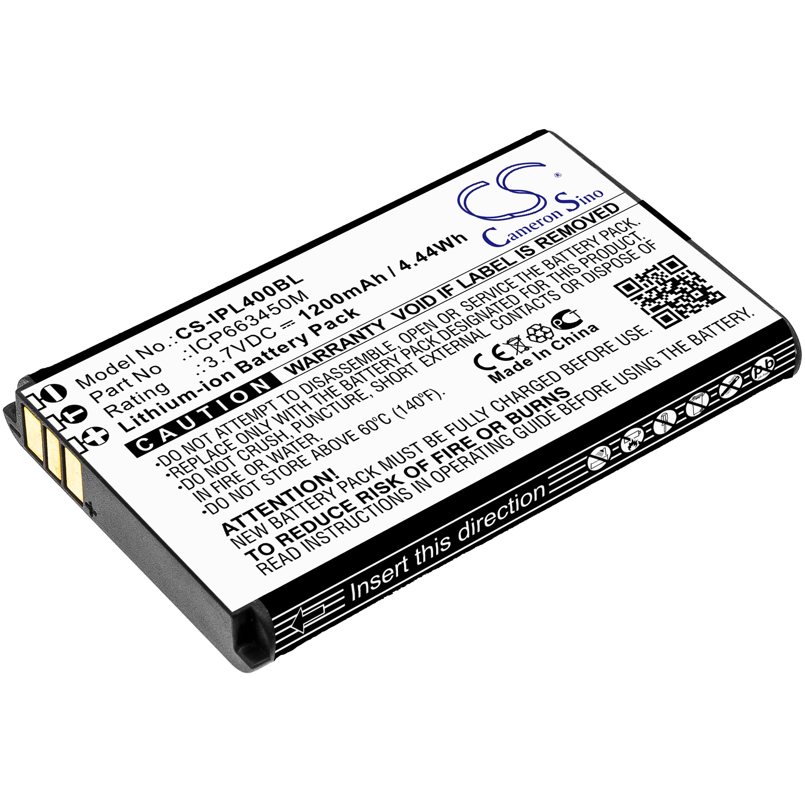 Batteri til Infinite Peripherals Linea Pro 4 stregkodescanner