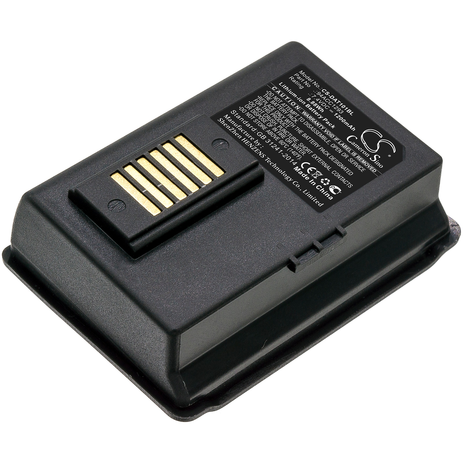 Batteri til stregkodescanner til Datalogic JET, 001-101