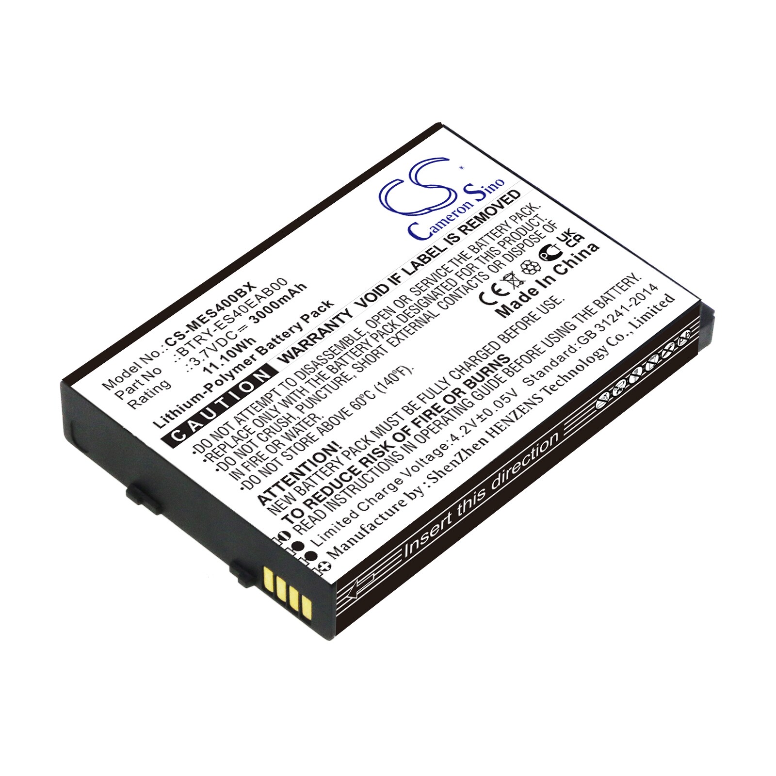 Batteri til stregkodescanner til Symbol ES400, ES405