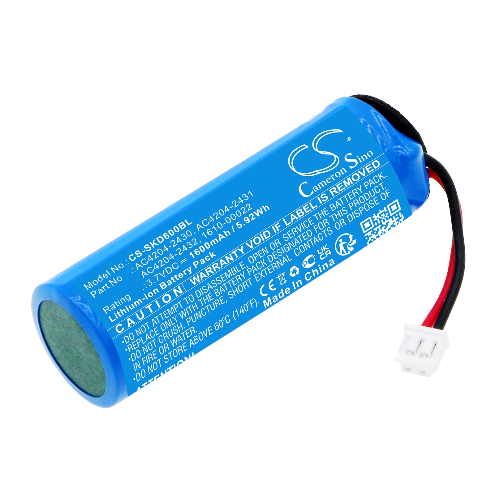 Batteri til stregkodescanner til Socket Mobile D700, D730, D740 osv.