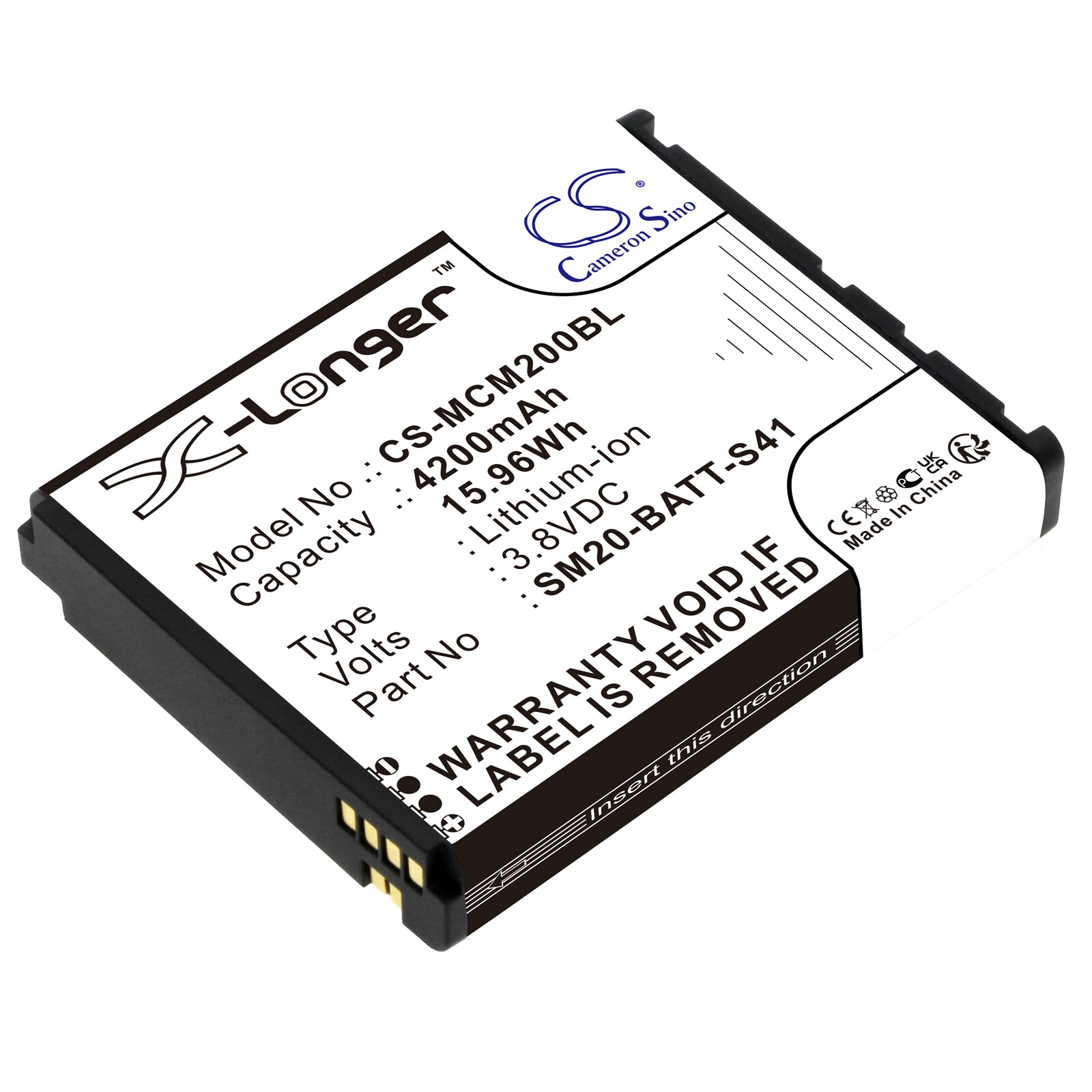 Batteri til stregkodescanner til M3 Mobile SM20, SM20 X