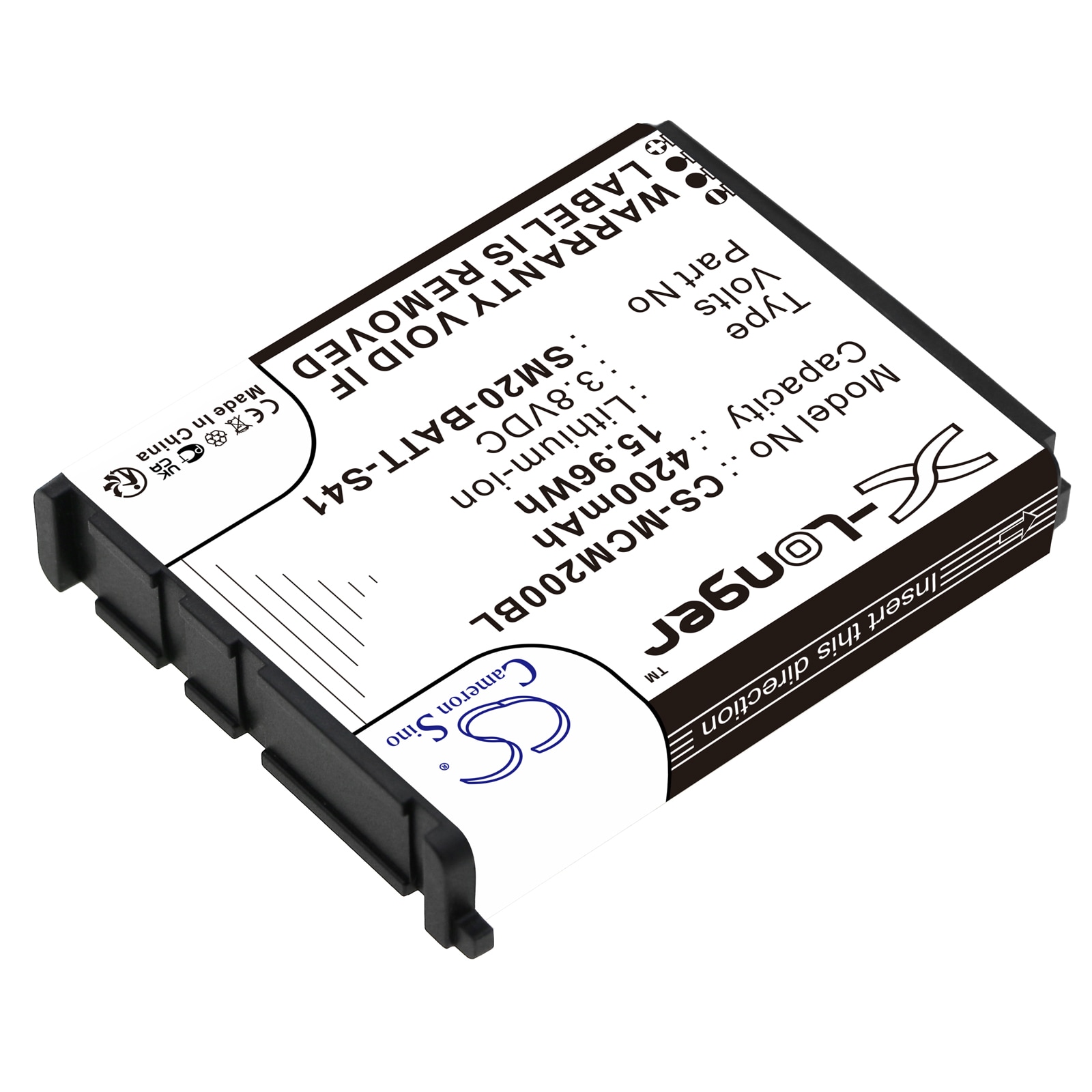 Batteri til stregkodescanner til M3 Mobile SM20, SM20 X
