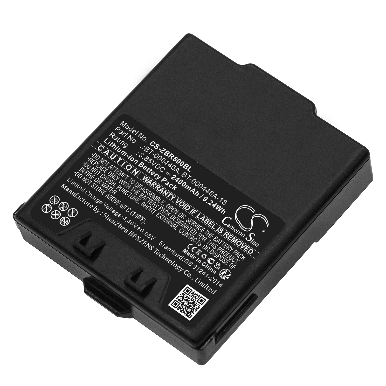 Batteri til stregkodescanner til Zebra WS50, WS5000, WS5001 osv.