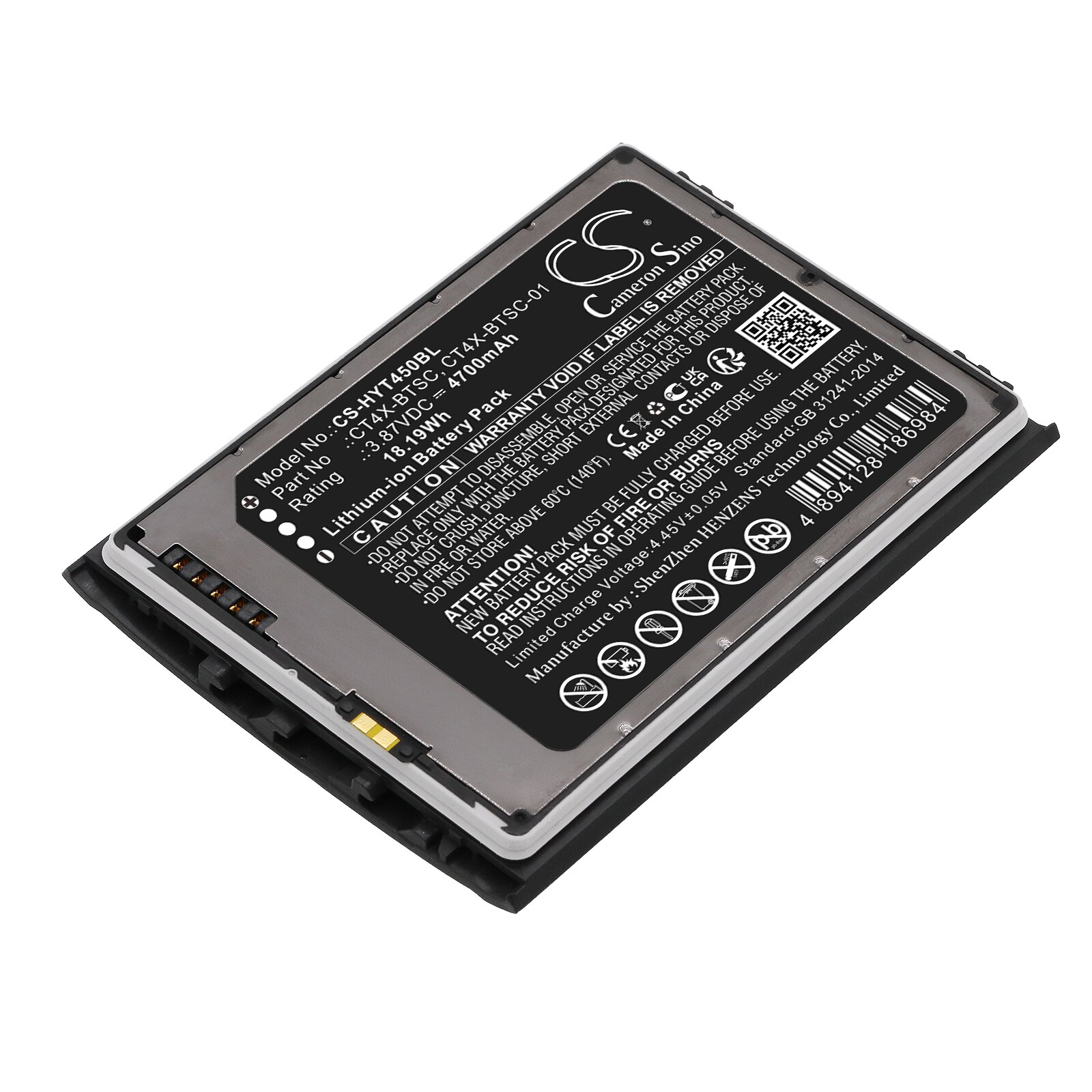 Batteri til stregkodescanner til Honeywell CT45, CT47