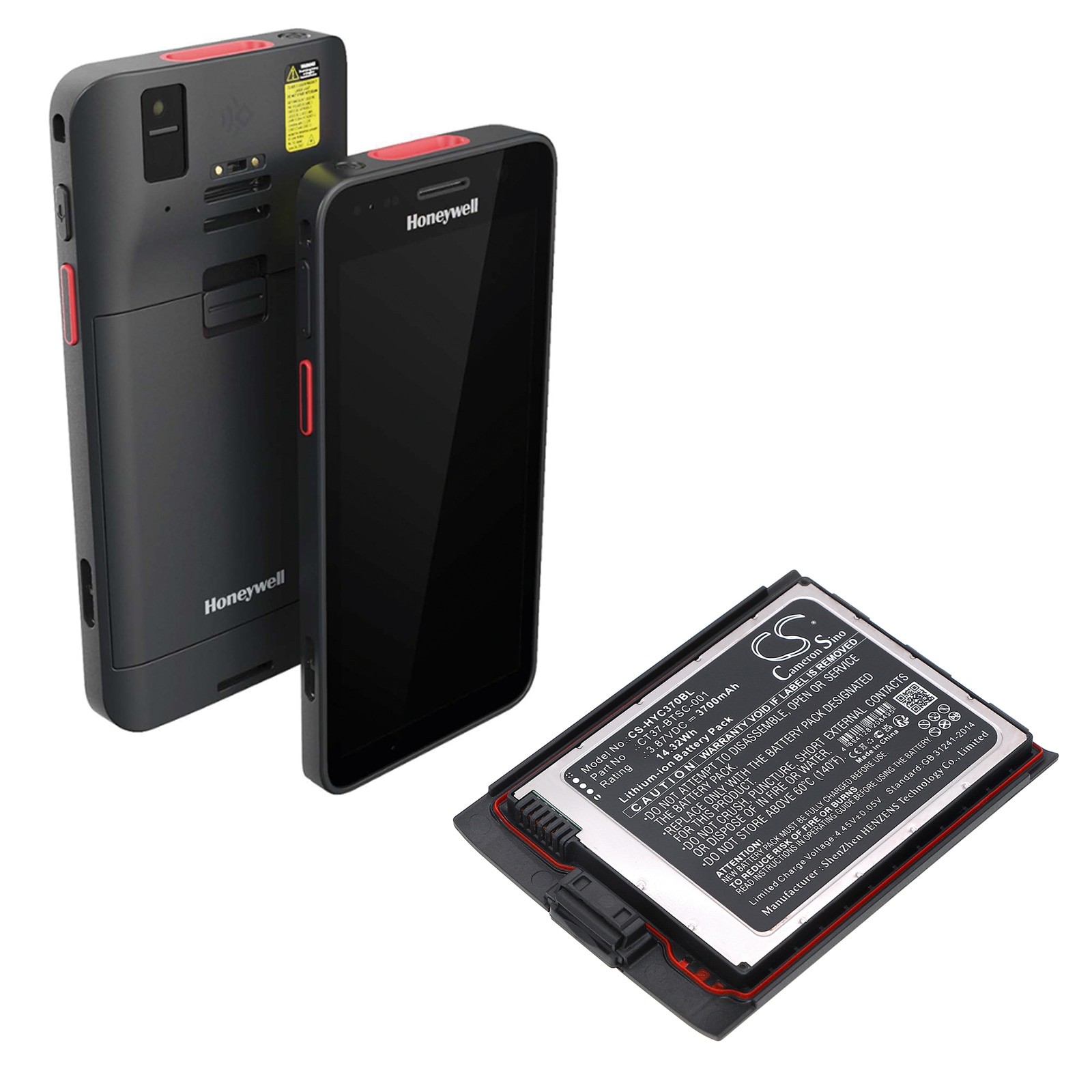 Batteri til stregkodescanner til Honeywell CT30 XP Mobile Computer, CT37