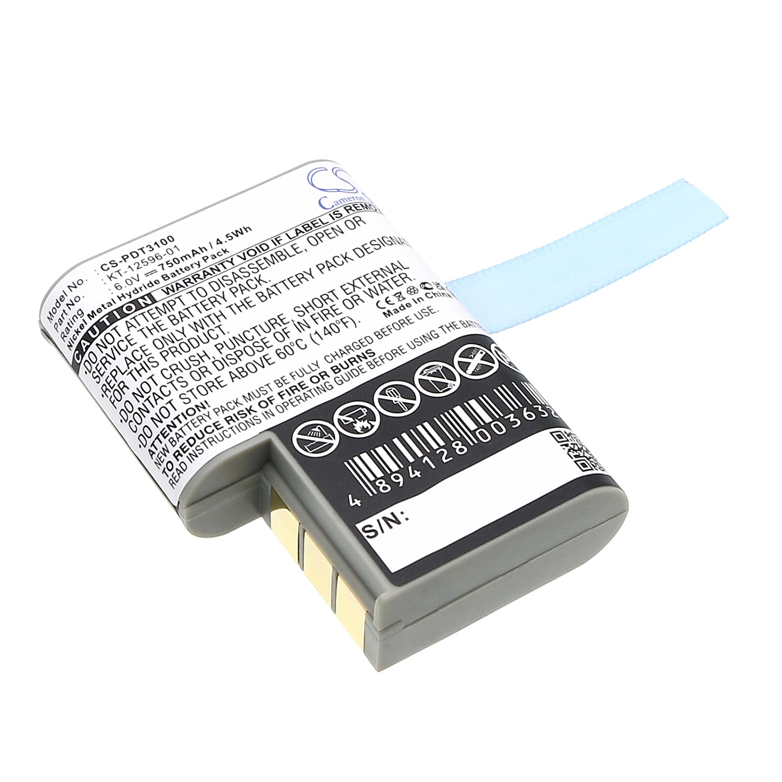 Batteri til stregkodescanner til Symbol PDT 3100, PDT 3110, PDT 3120 og andre