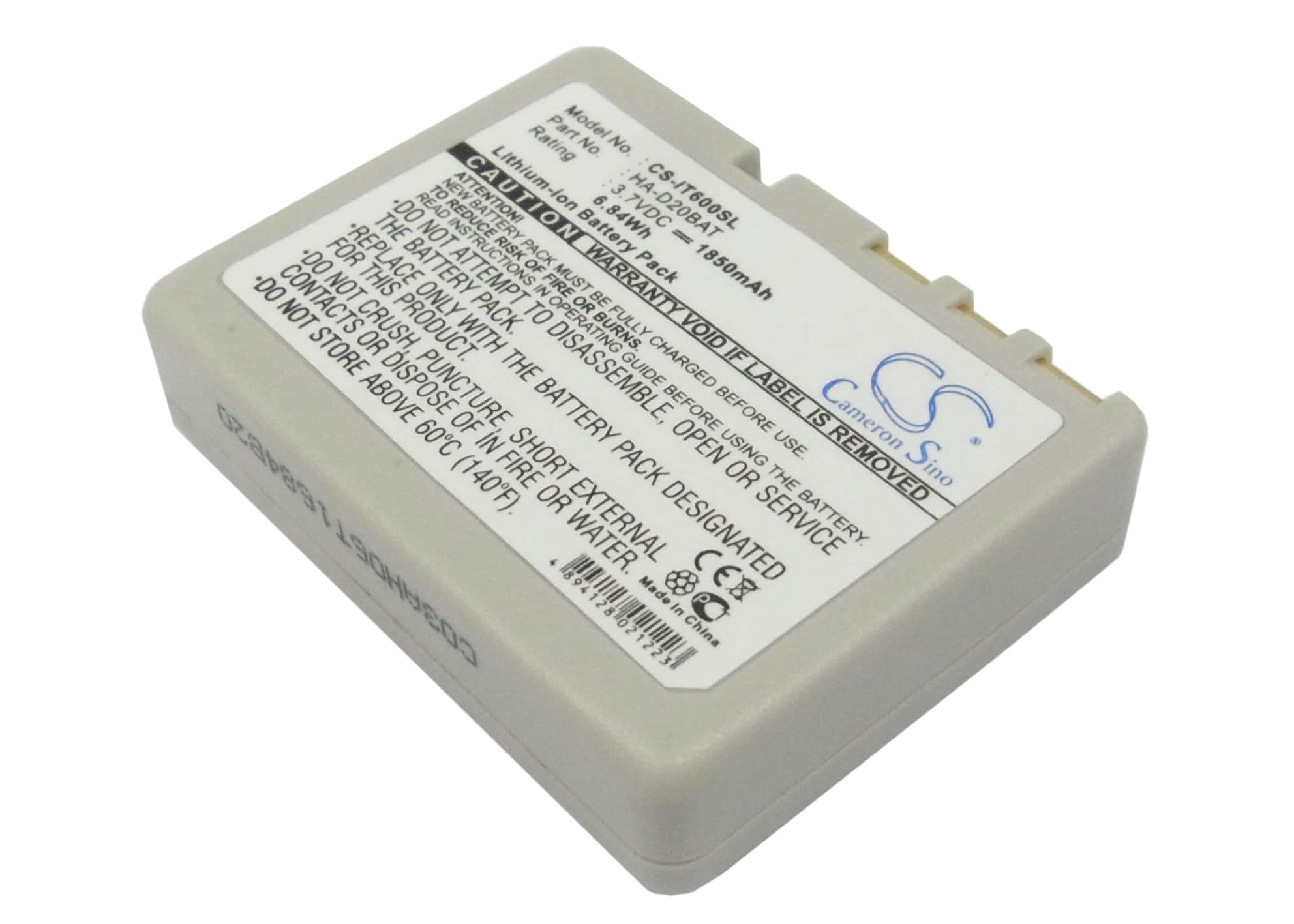 Batteri til stregkodescanner til Casio IT-600, IT-300, IT-G500 osv.