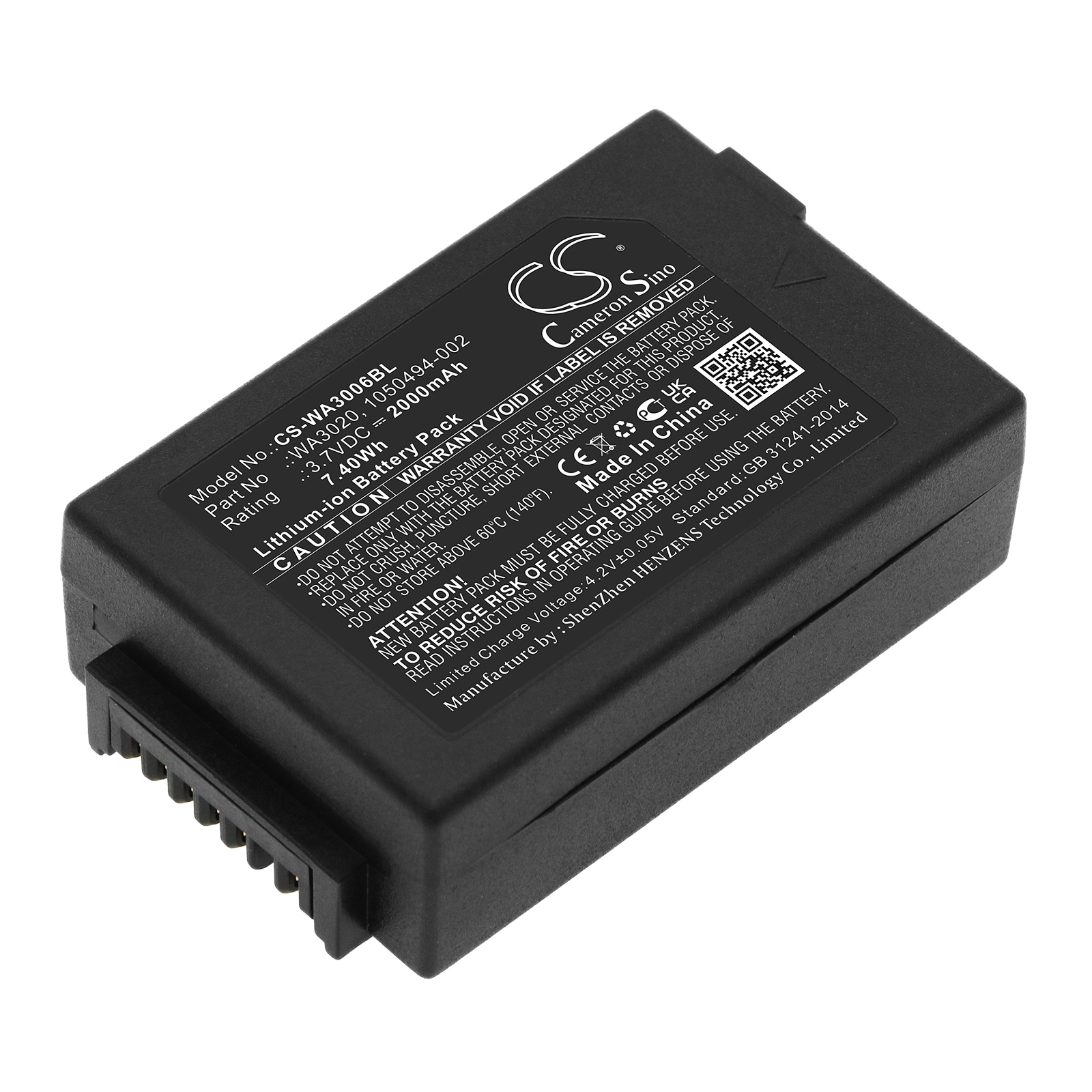 Batteri til stregkodescanner til Pantone 7527C, 7525C, S750 osv.