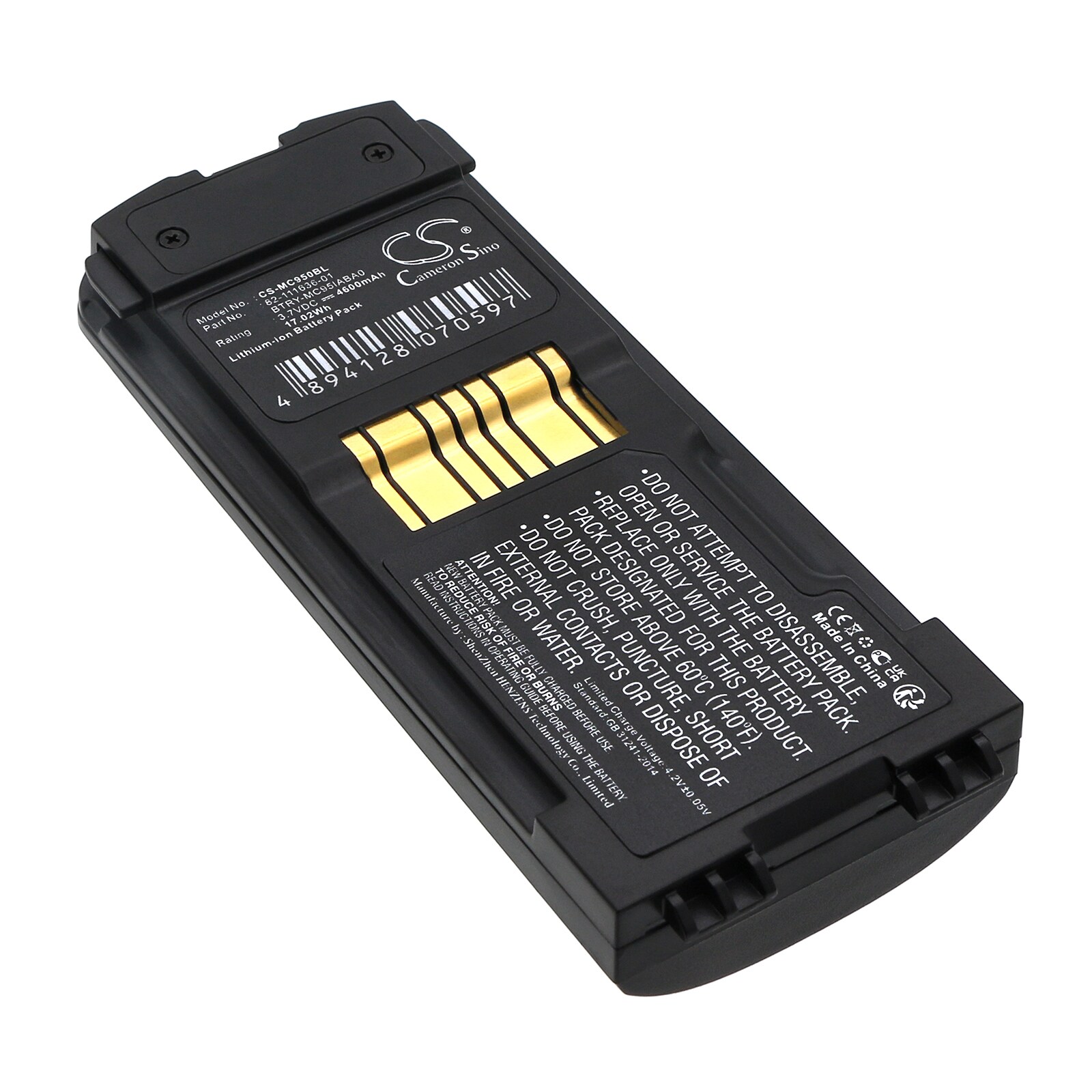 Batteri til stregkodescanner til Symbol MC9500, MC9590, MC9596
