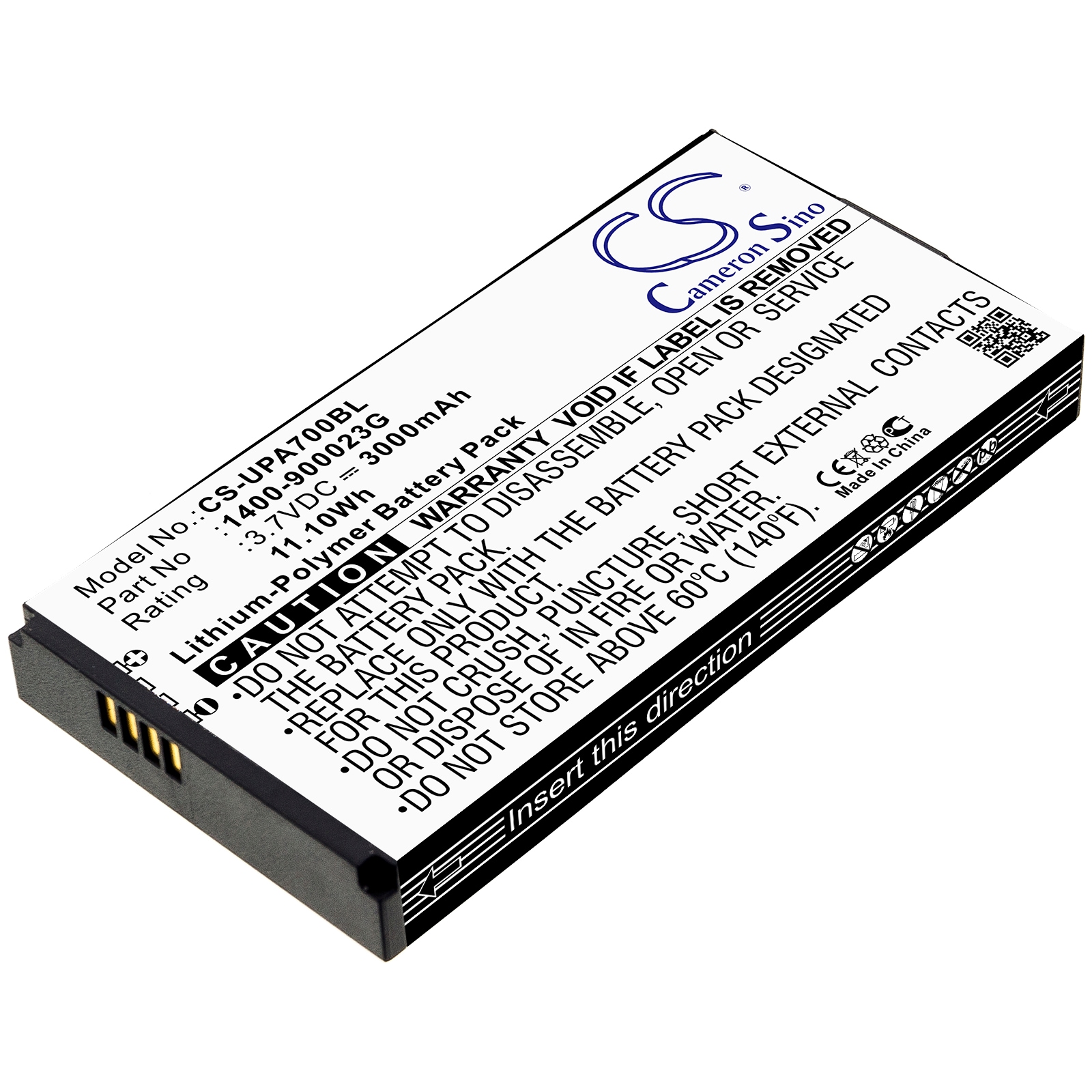 Batteri til stregkodescanner til Unitech PA700, PA720, PA700MCA