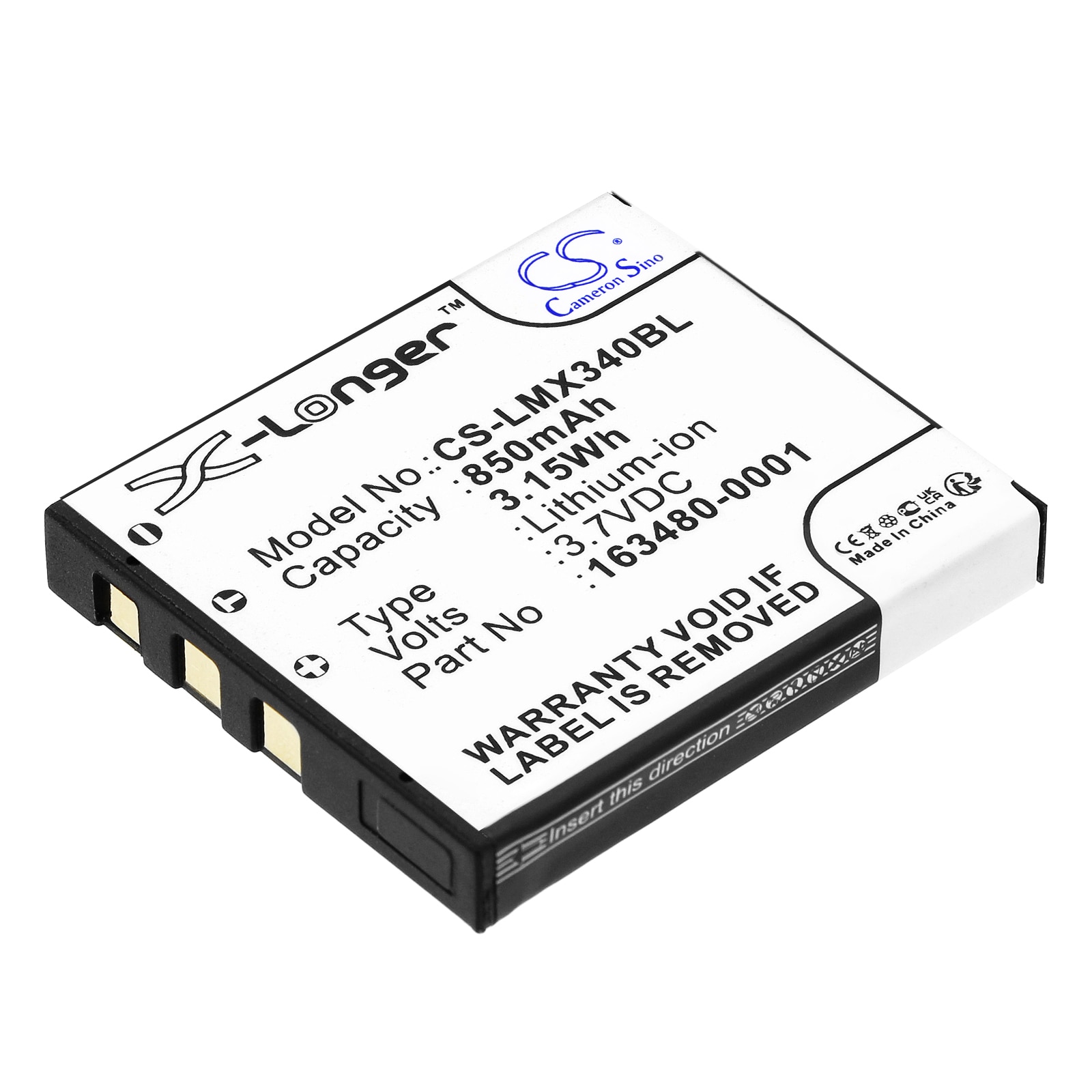 Batteri til stregkodescanner til Honeywell Voyager 1602G, 8650, 8670