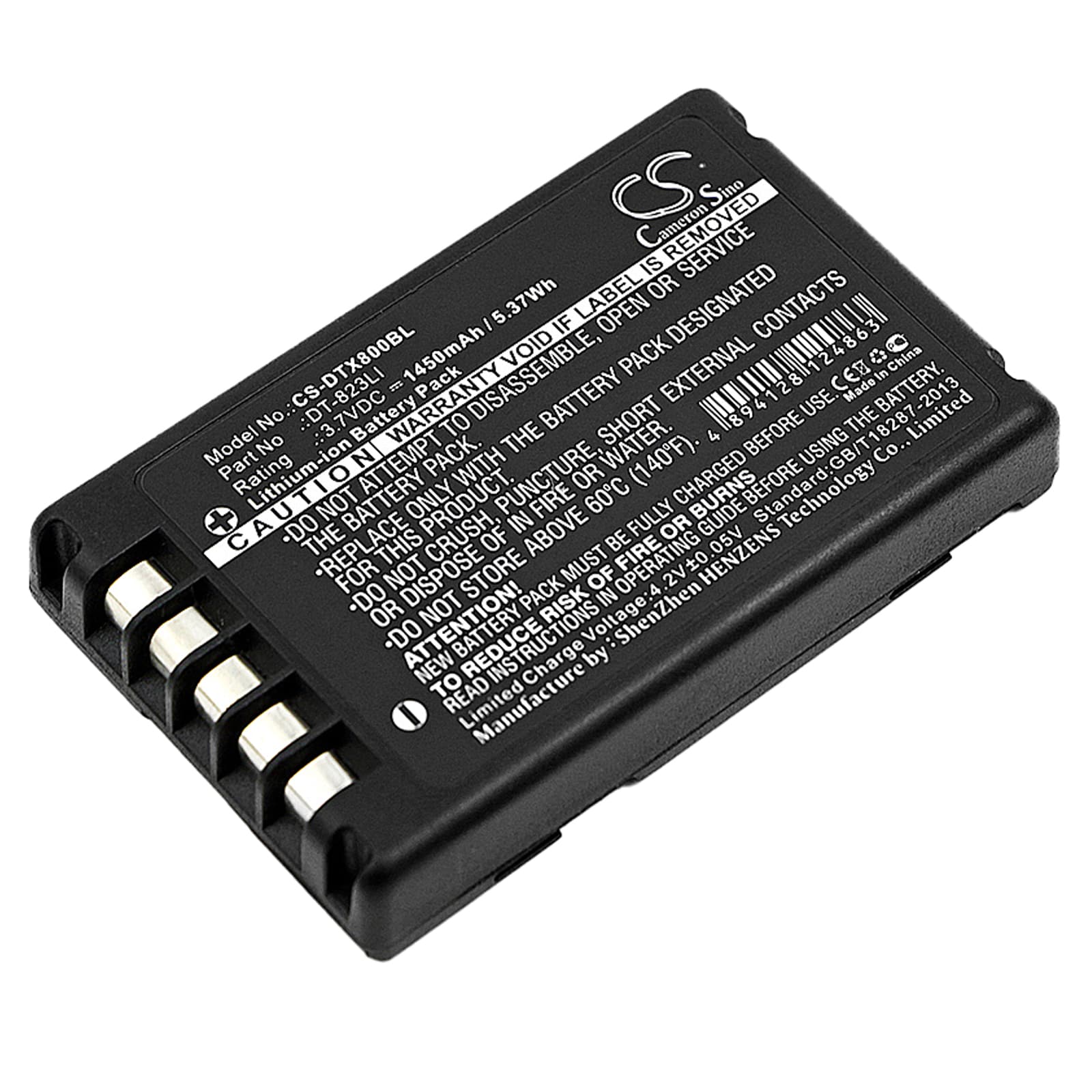 Batteri til stregkodescanner til Casio DT-800, DT-810