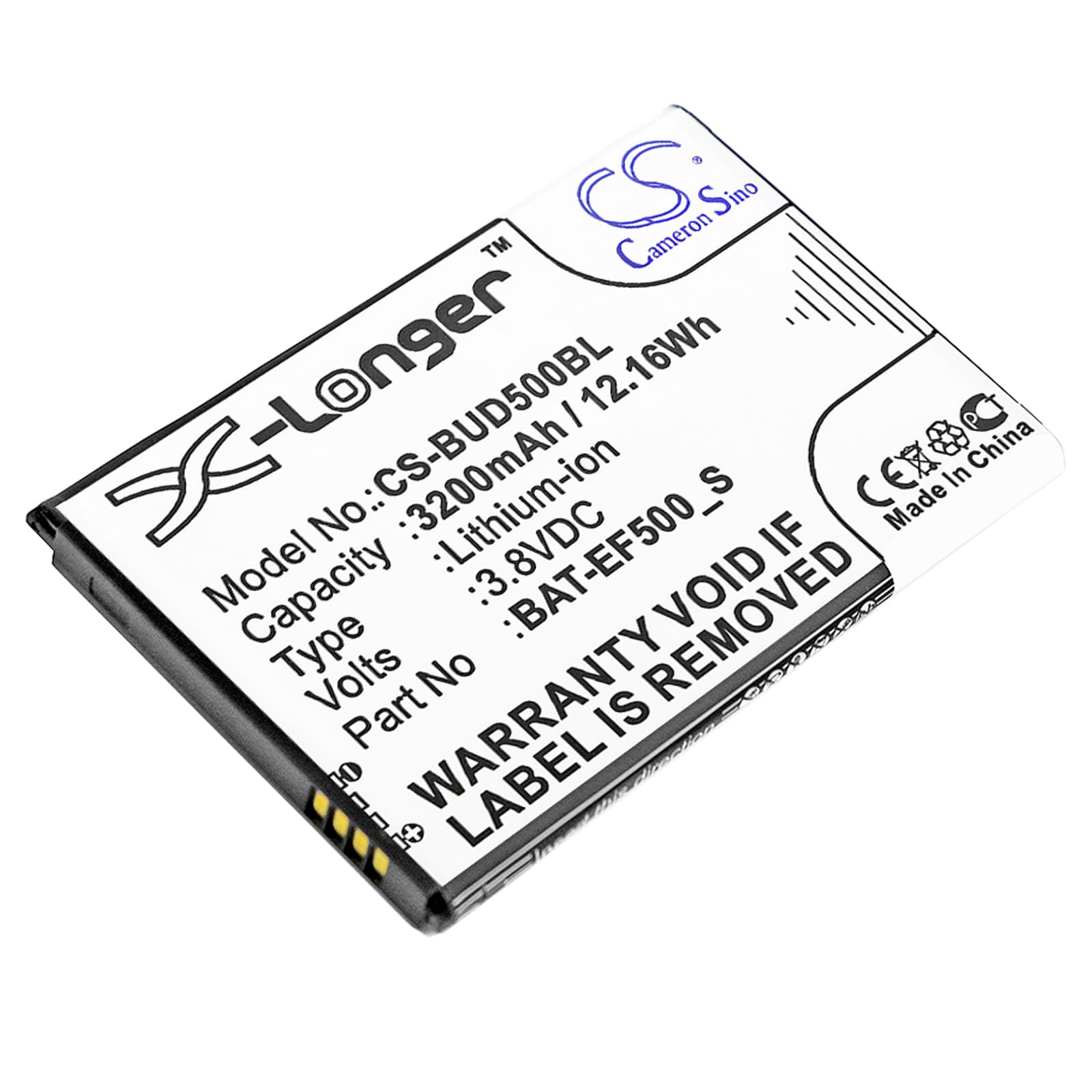 Batteri til stregkodescanner til Bluebird EF500R, EF500, EF501 osv.