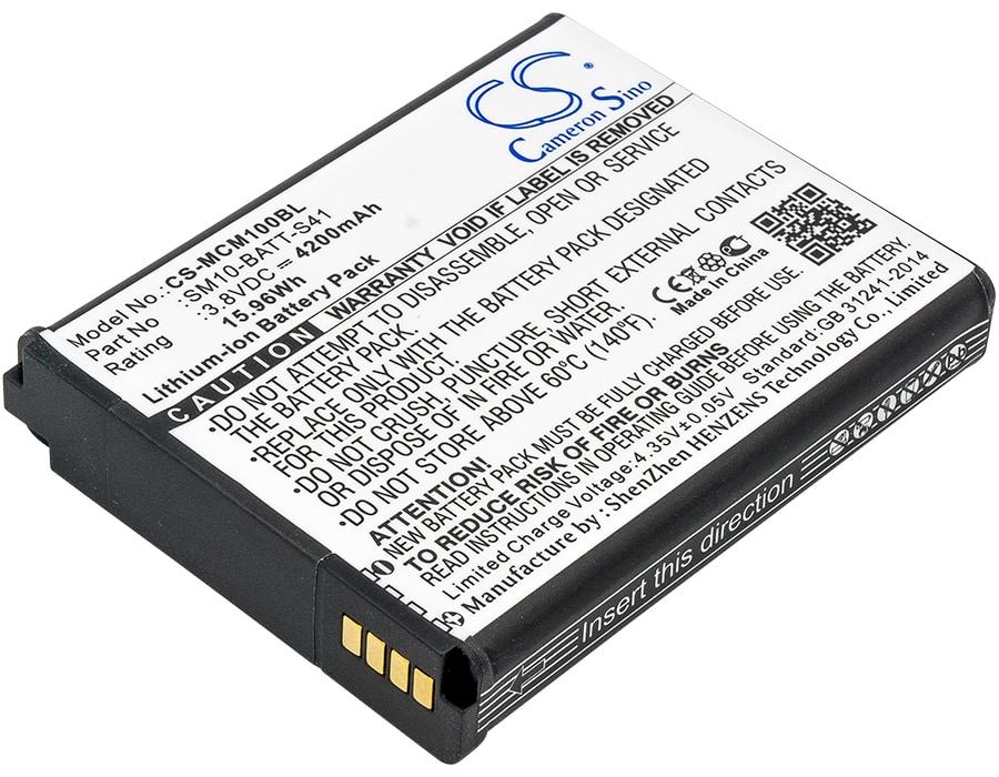 Batteri til stregkodescanner til M3 Mobile SM10, SM10LTE