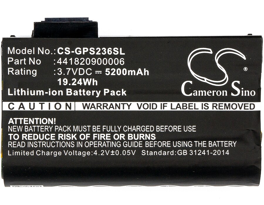 Batteri til stregkodescanner til Getac PS236, PS336, PS236C