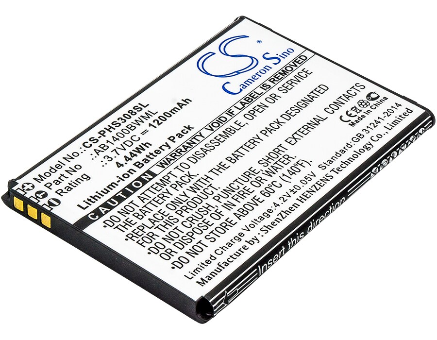 Batteri til SmartPhone, Mobil til Philips Xenium S308, CTS308