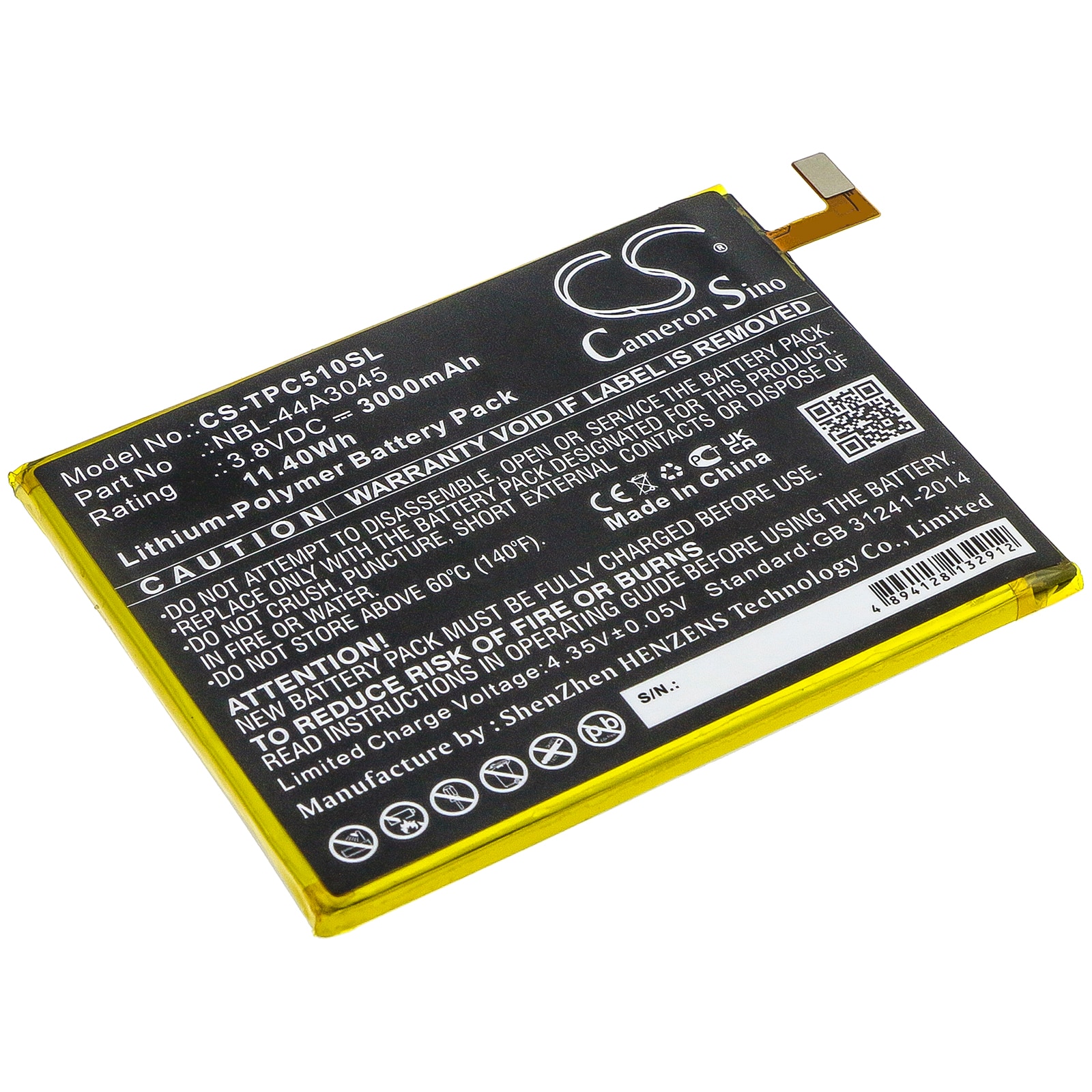 Batteri til SmartPhone, Mobil til Neffos C5 Max, TP702A, C5 Max LTE Dual SIM og andre.
