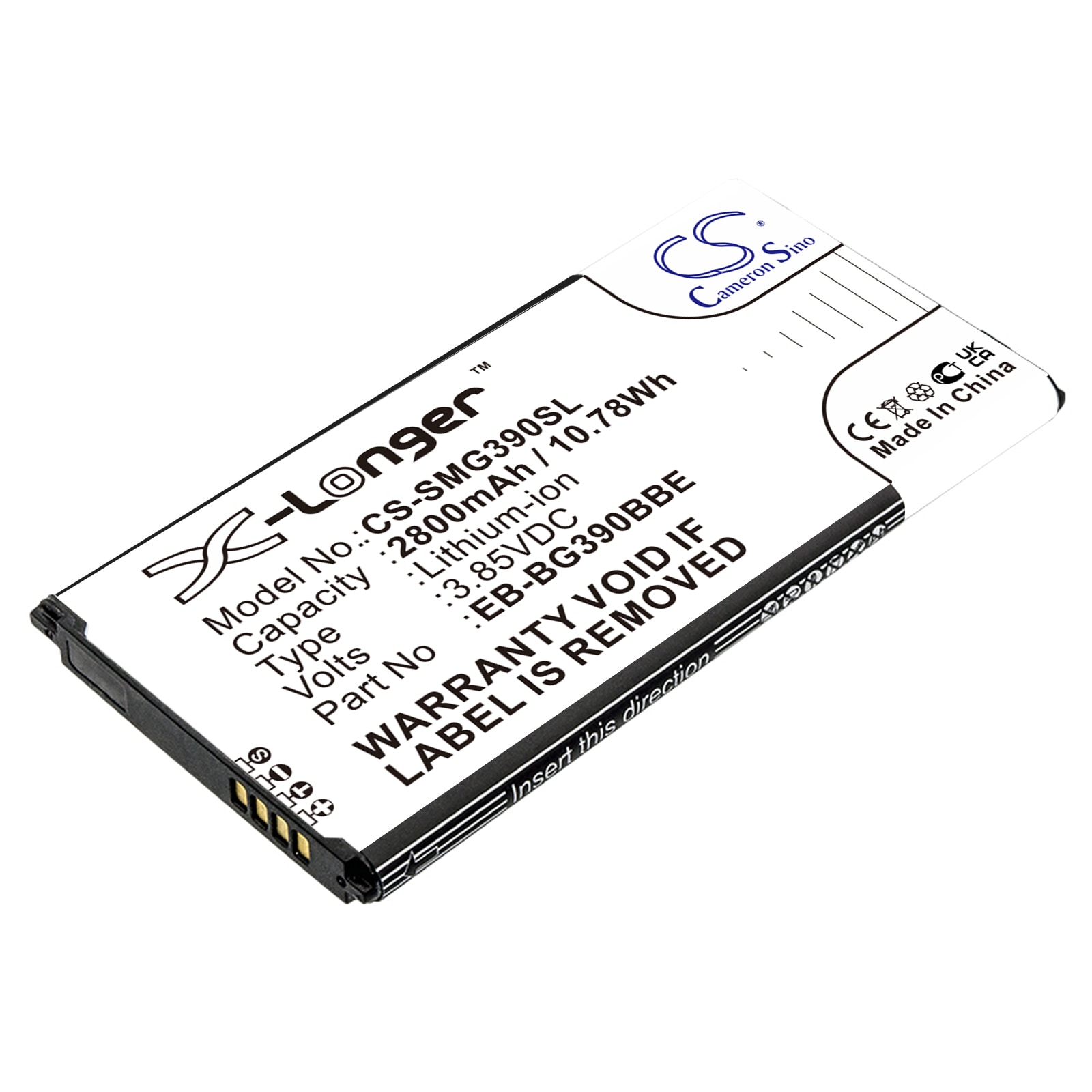 Batteri til SmartPhone, Mobil til Samsung Galaxy Xcover 4, SM-G390, SM-G390F og andre.