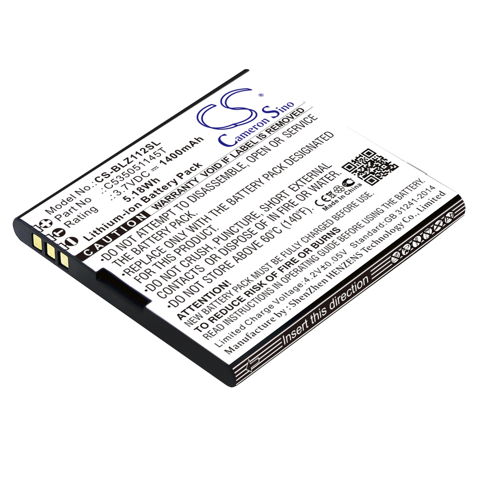 Batteri til SmartPhone, Mobil til BLU Yezz, YZ1120