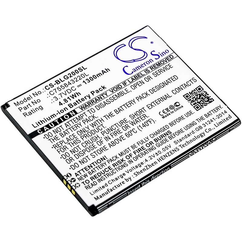 Batteri til SmartPhone, Mobil til BLU Studio G2 Plus, S010Q, Studio G HD LTE og andre.