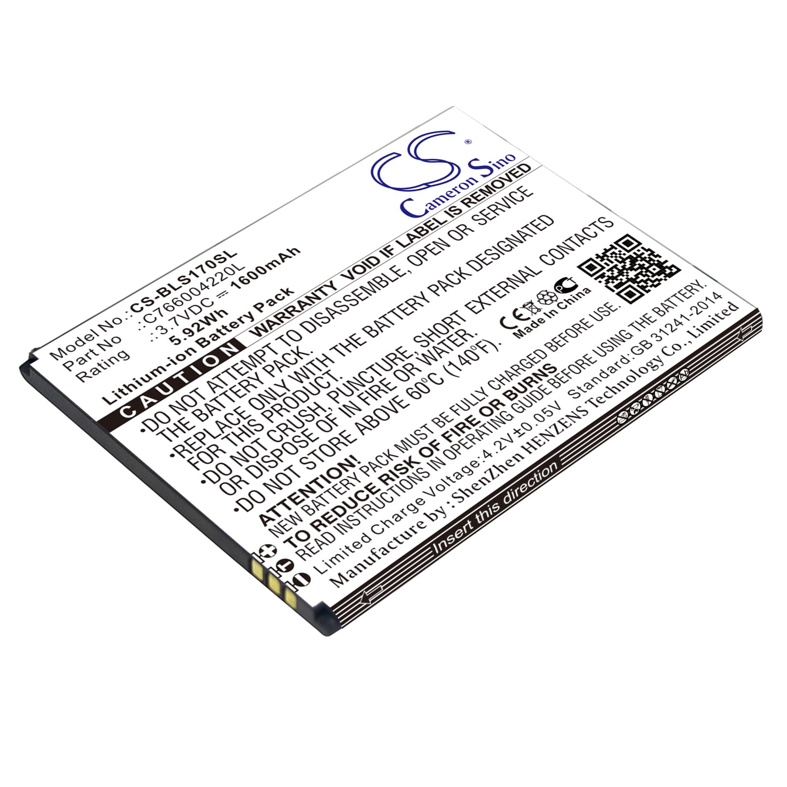 Batteri til SmartPhone, Mobil til BLU Studio G HD, S170