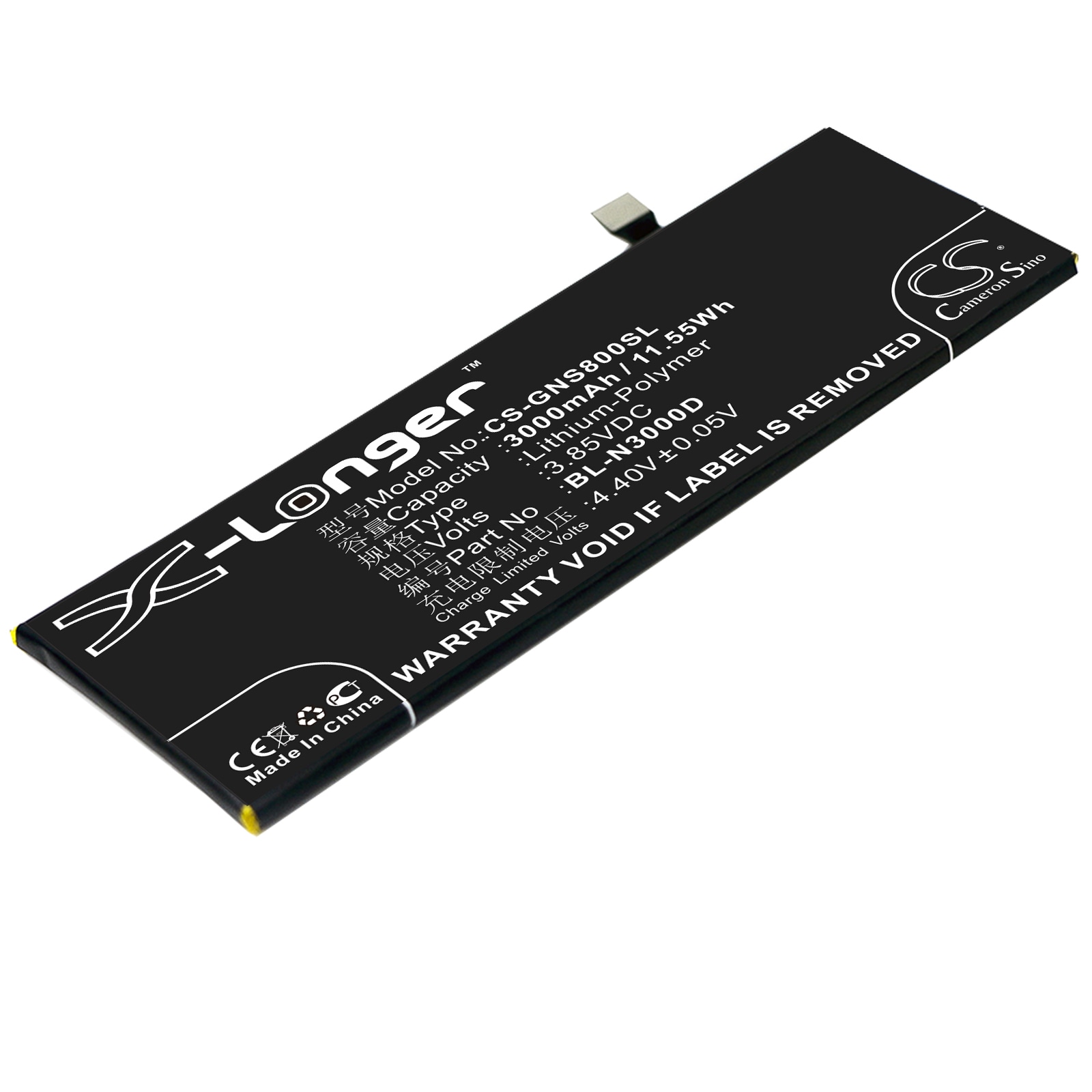 Batteri til SmartPhone, Mobil til GIONEE Elife S8, GN9011, GN9011L