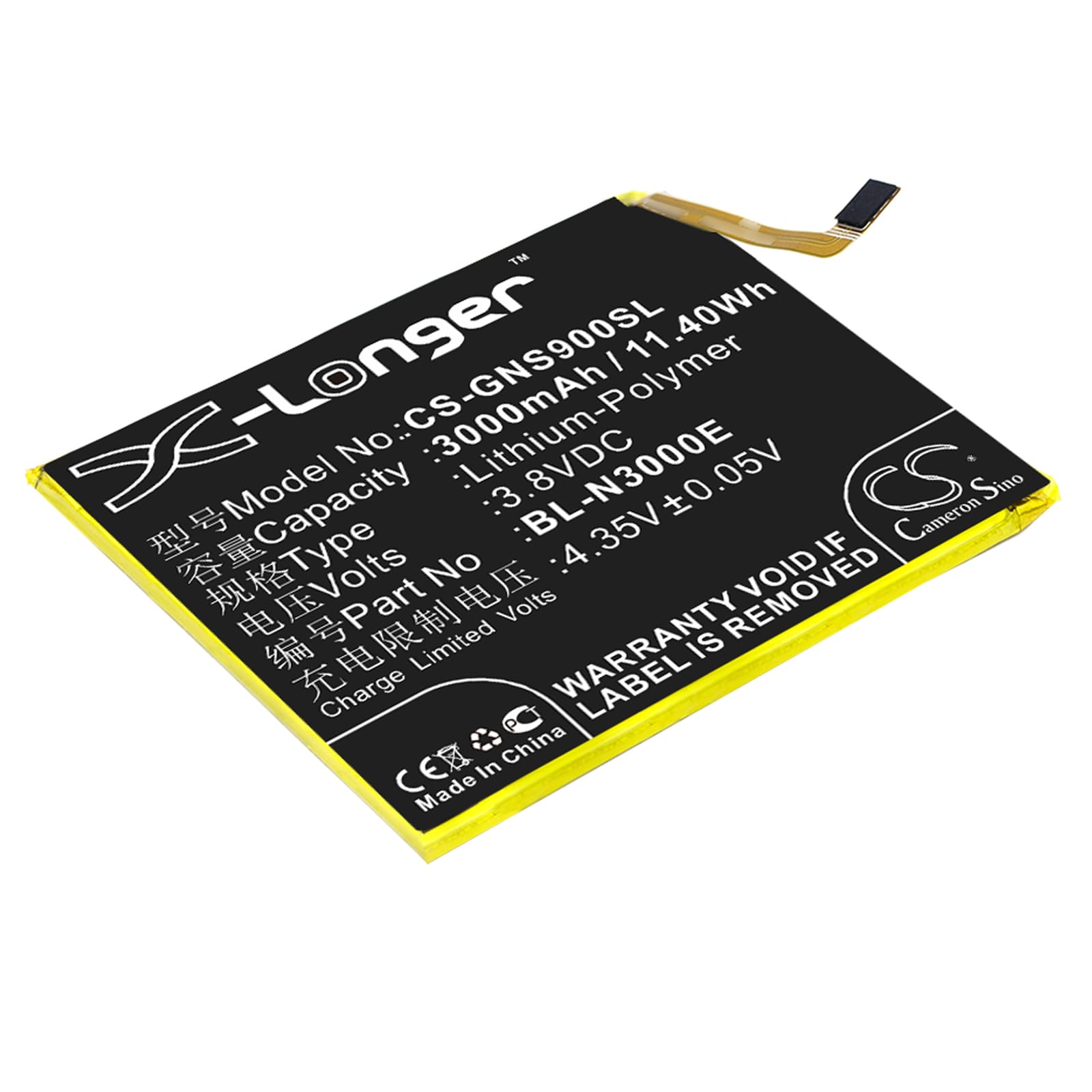 Batteri til SmartPhone, Mobil til GIONEE S9, GN9013