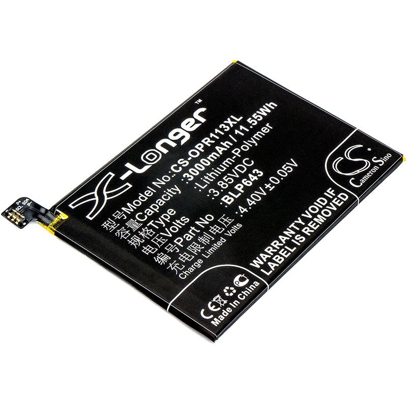 Batteri til SmartPhone, Mobil til OPPO R11S, R11st, R11s Dual SIM og andre.