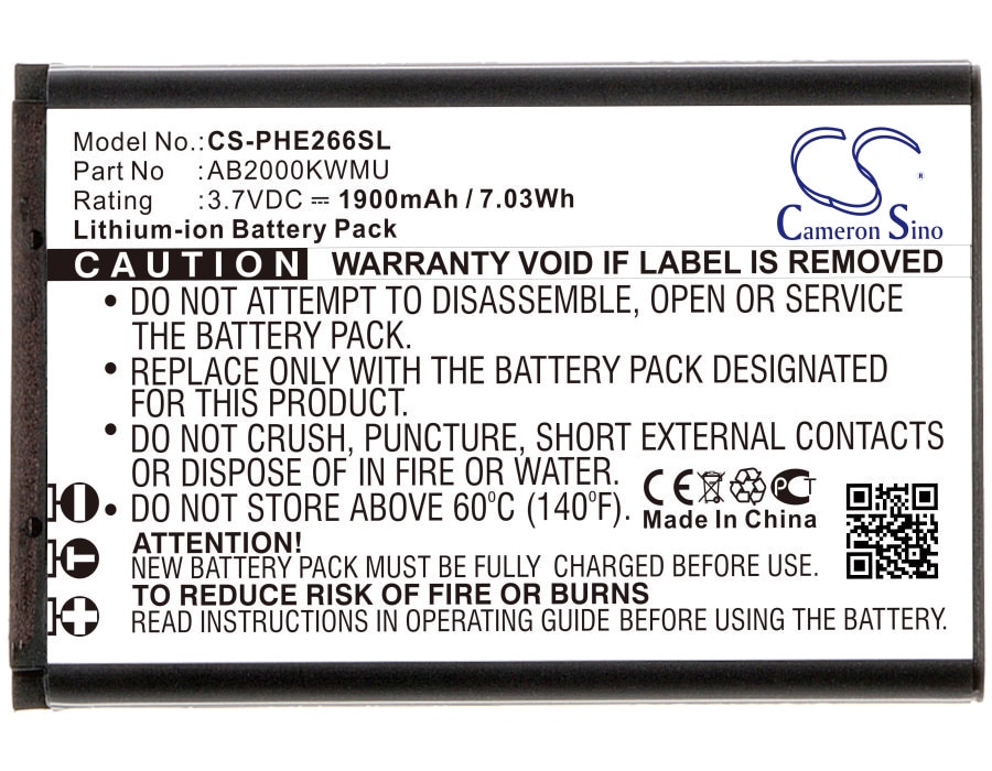 Batteri til SmartPhone, Mobil til Philips Xenium E266W, CTE266W