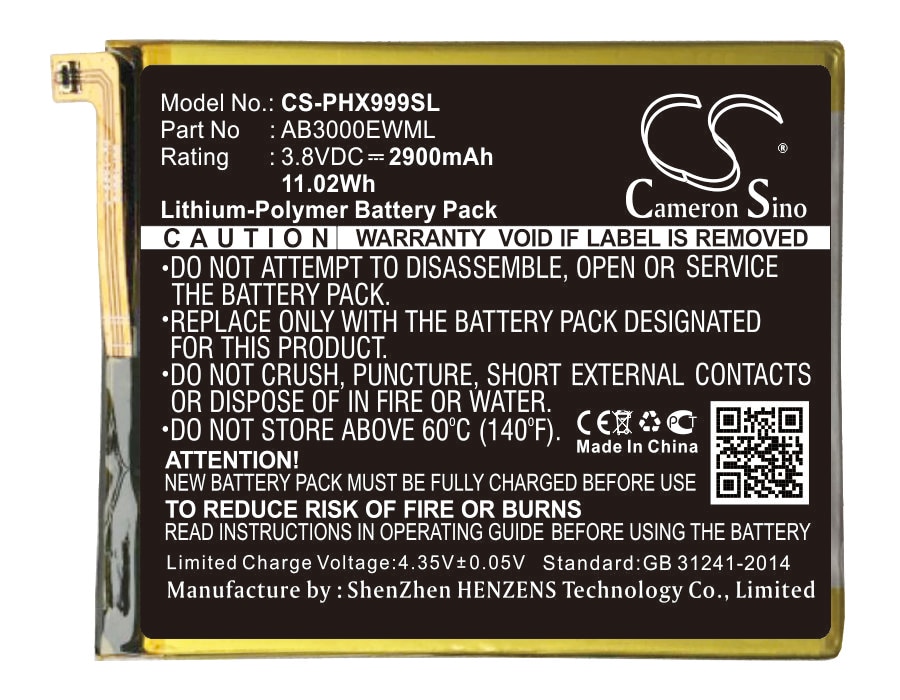 Batteri til SmartPhone, Mobil til Philips I999, Xenium I999