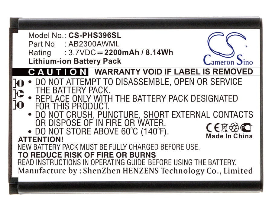 Batteri til SmartPhone, Mobil til Philips Xenium S396, S396