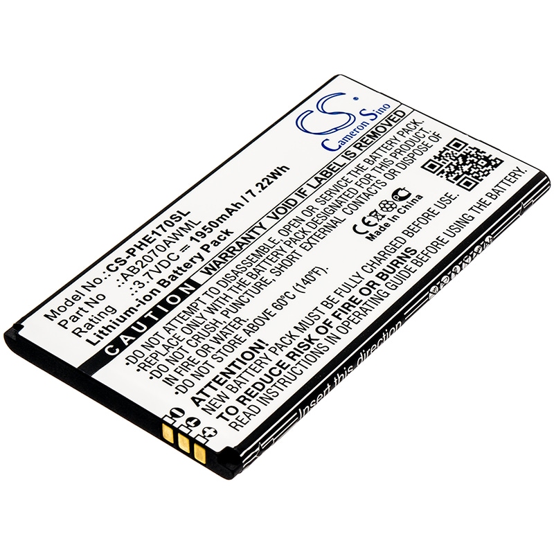Batteri til SmartPhone, Mobil til Philips E170, CTE170, Xenium E170
