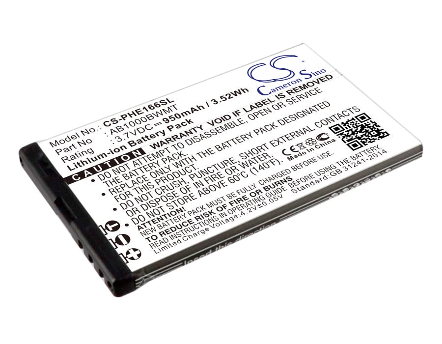 Batteri til SmartPhone, mobil til Philips E166, E220, CTE166 og andre.