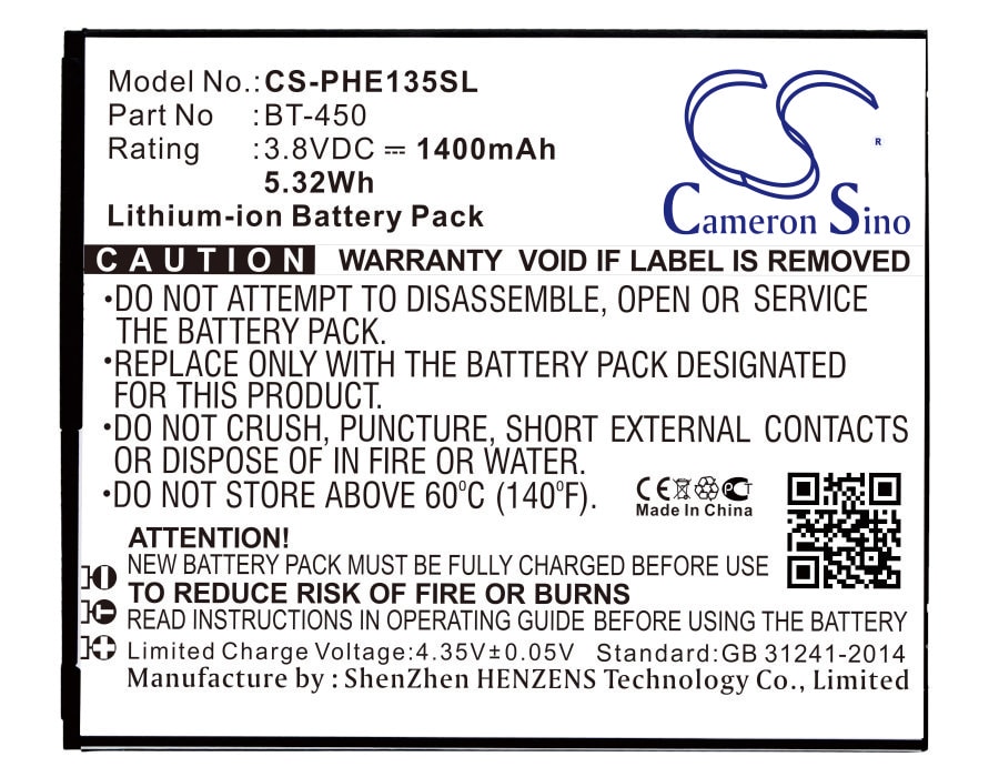 Batteri til SmartPhone, Mobil til Philips E135x, Xenium E135x