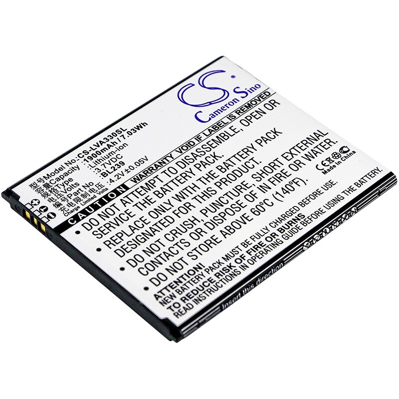 Batteri til SmartPhone, mobil til Lenovo A330E, A399, A3500 osv.