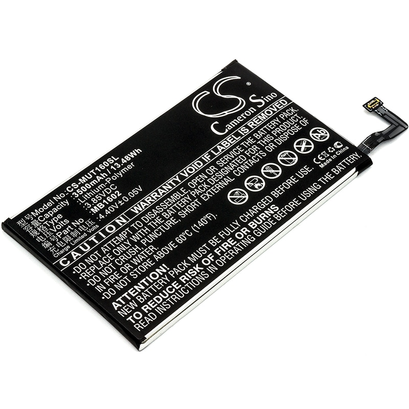 Batteri til SmartPhone, Mobil til Meitu T8, MP1602