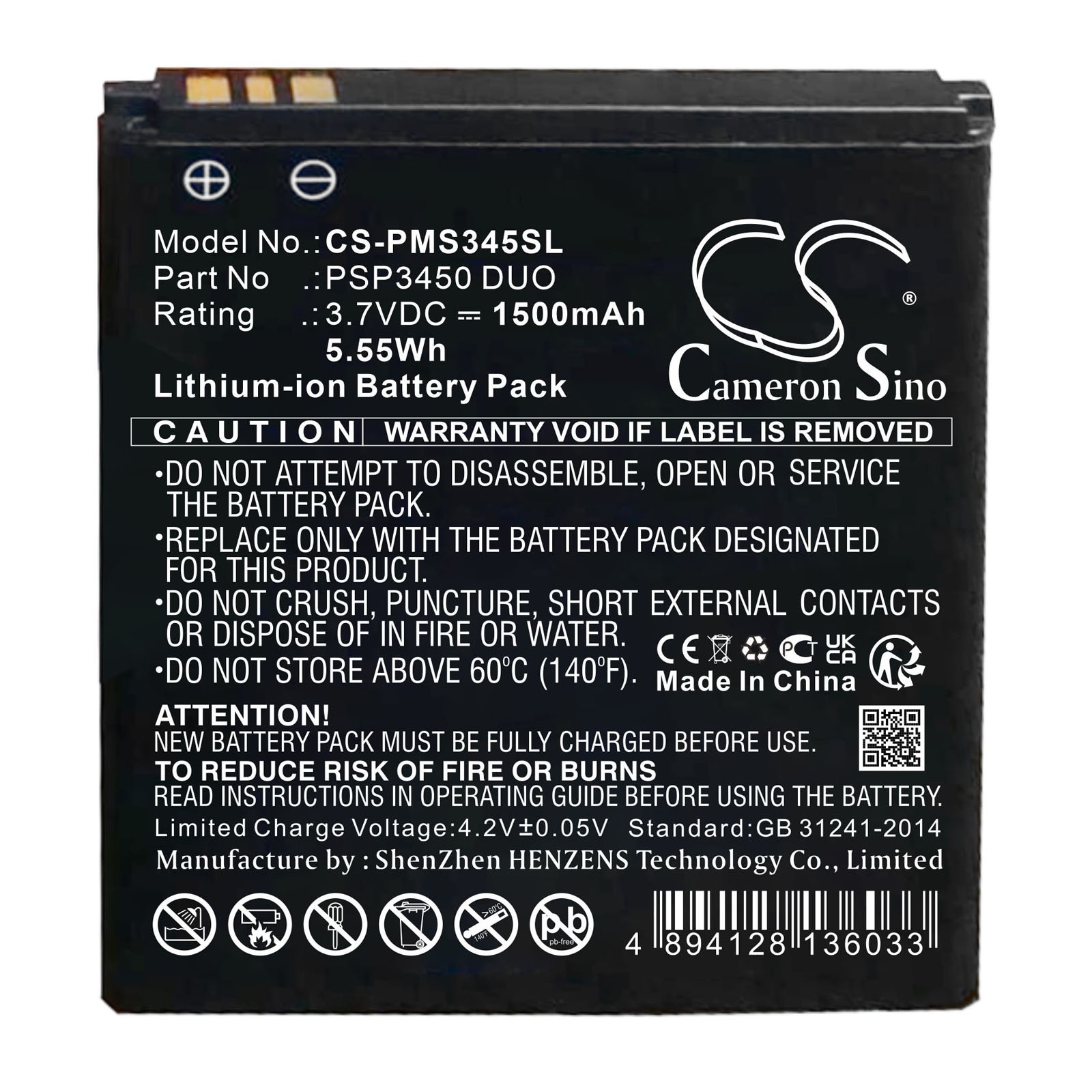 Batteri til SmartPhone, Mobil til Prestigio PSP3450 DUO