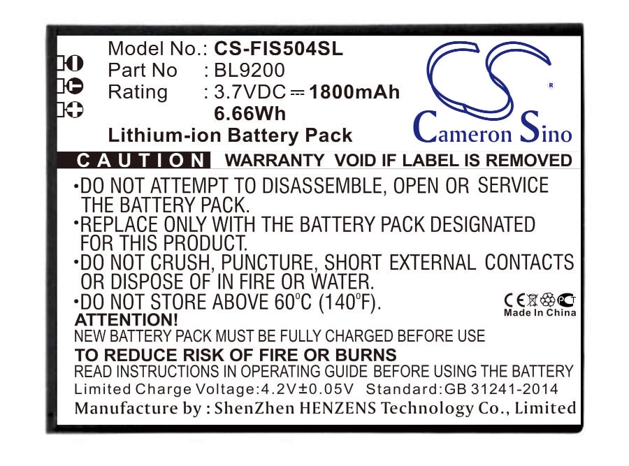 Batteri til SmartPhone, mobil til Fly FS504, Cirrus 2