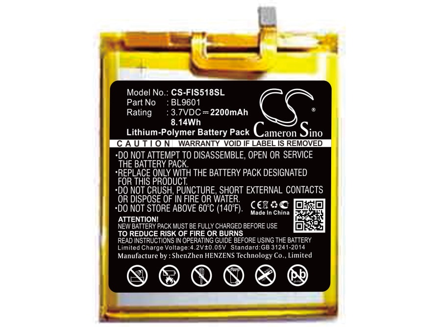 Batteri til SmartPhone, mobil til Fly FS518, Cirrus 13