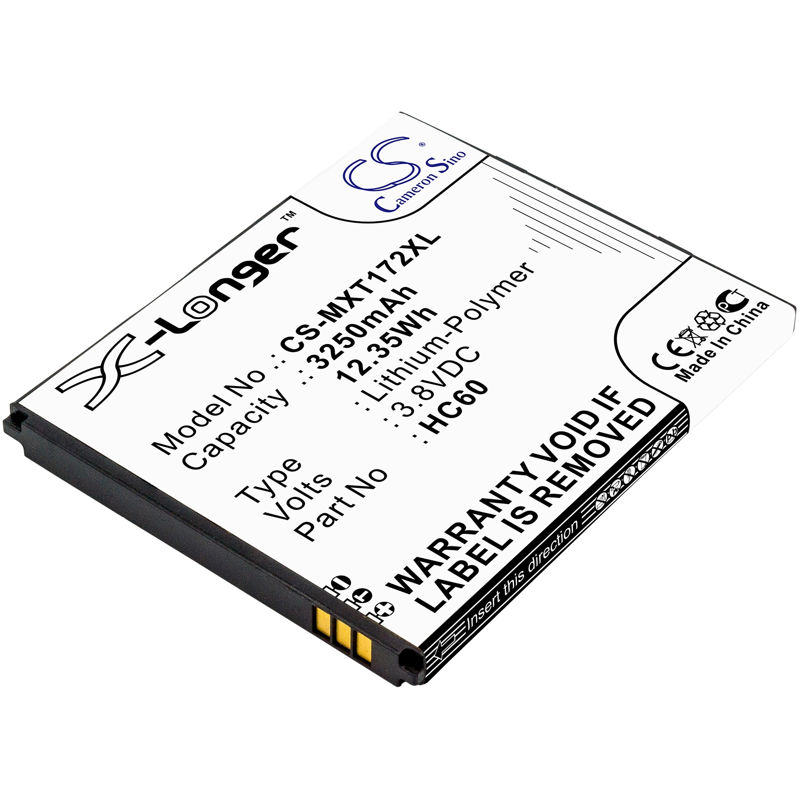 Batteri til SmartPhone, Mobil til Motorola Moto C Plus, Moto C Plus Dual SIM, XT1723 og andre.