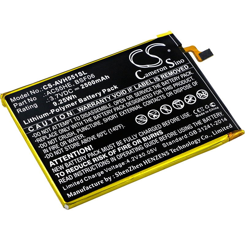 Batteri til SmartPhone, Mobil til Archos 55 Helium Ultra, A55 Helium