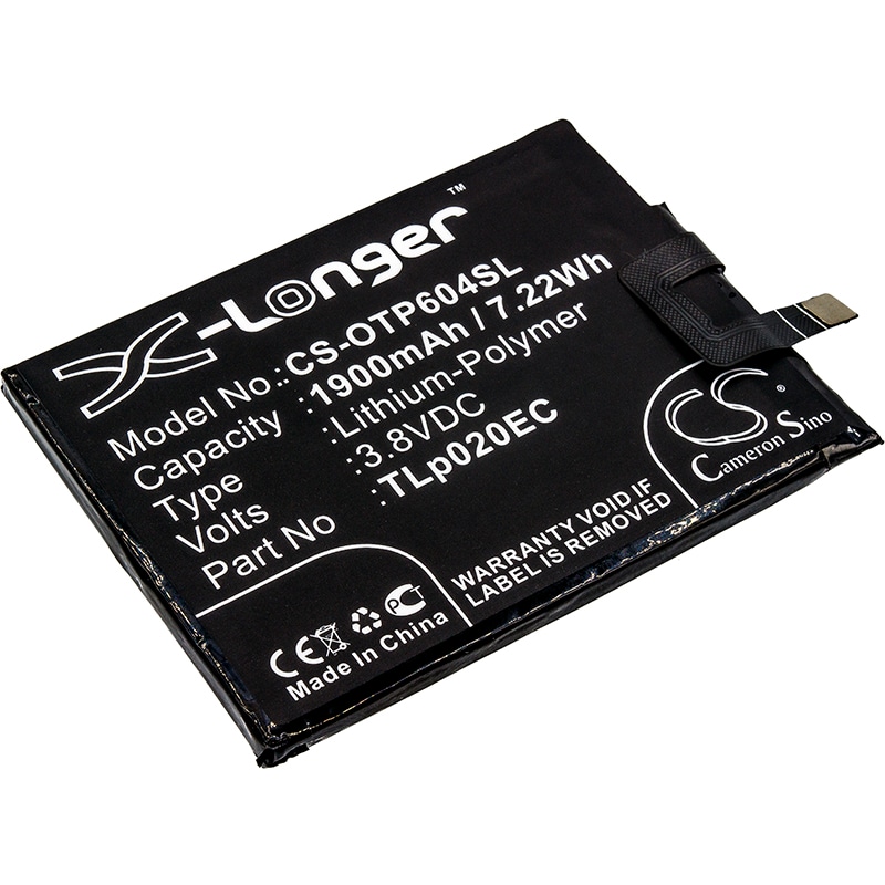 Batteri til SmartPhone, Mobil til Alcatel One Touch Pop Up, OT-6044 og andre.