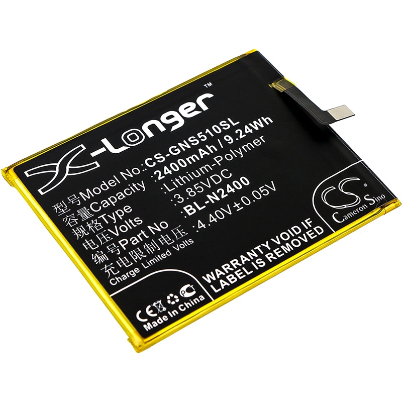 Batteri til SmartPhone, Mobil til GIONEE S5.1 Pro, GN9007